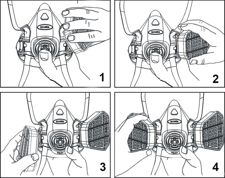 Assembly Cartridge to Half Mask Assembly Cartridge to Half Mask